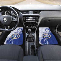 Northern Mariana Islands Car Mats CNMI Seal LT05 Set 2pcs - Front Blue - Polynesian Pride