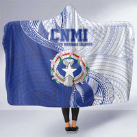 Northern Mariana Islands Hooded Blanket CNMI Seal LT05 One Size Blue - Polynesian Pride