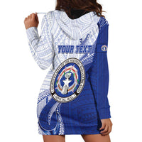 Personalized Northern Mariana Islands Hoodie Dress CNMI Seal LT05 - Polynesian Pride