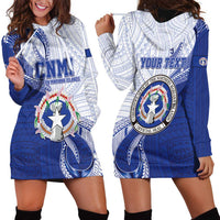 Personalized Northern Mariana Islands Hoodie Dress CNMI Seal LT05 - Polynesian Pride