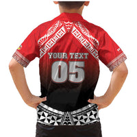 Custom Rugby Tonga MMT Family Matching Mermaid Dress and Hawaiian Shirt Mana O Tonga LT05 - Polynesian Pride