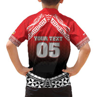 Custom Rugby Tonga MMT Family Matching Tank Maxi Dress and Hawaiian Shirt Mana O Tonga LT05 - Polynesian Pride