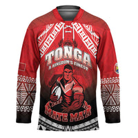 Custom Rugby Tonga MMT Hockey Jersey Mana O Tonga LT05 Unisex Red - Polynesian Pride