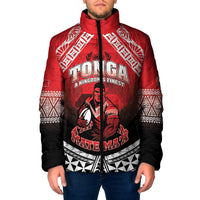 Custom Rugby Tonga MMT Padded Jacket Mana O Tonga LT05 Men Red - Polynesian Pride