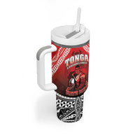 Custom Rugby Tonga MMT Tumbler With Handle Mana O Tonga LT05 - Polynesian Pride