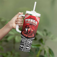 Custom Rugby Tonga MMT Tumbler With Handle Mana O Tonga LT05 - Polynesian Pride