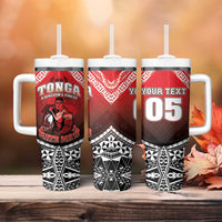 Custom Rugby Tonga MMT Tumbler With Handle Mana O Tonga LT05 - Polynesian Pride