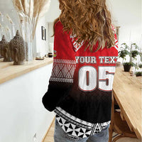 Custom Rugby Tonga MMT Women Casual Shirt Mana O Tonga LT05 - Polynesian Pride