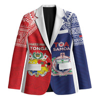 Custom Rugby Samoa And Tonga Blazer Toa Samoa With Mate Maa LT05 Unisex Multicolor - Polynesian Pride