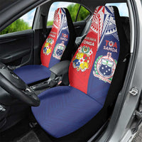 Rugby Samoa And Tonga Car Seat Cover Toa Samoa With Mate Maa LT05 - Polynesian Pride