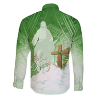 Happy Palm Sunday Family Matching Mermaid Dress and Hawaiian Shirt With Polynesian Pattern LT05 - Polynesian Pride