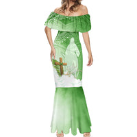 Happy Palm Sunday Mermaid Dress With Polynesian Pattern LT05 - Polynesian Pride
