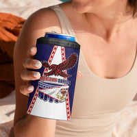 Personalised American Samoa Flag Day 4 in 1 Can Cooler Tumbler Flag Style