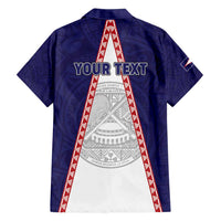 Personalised American Samoa Flag Day Family Matching Puletasi and Hawaiian Shirt Flag Style
