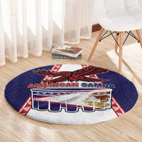 American Samoa Flag Day Round Carpet Flag Style