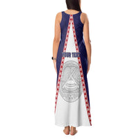 Personalised American Samoa Flag Day Tank Maxi Dress Flag Style