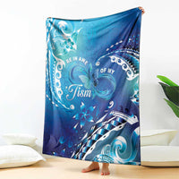 Polynesia Autism Awareness Blanket Be In Awe Of My 'Tism