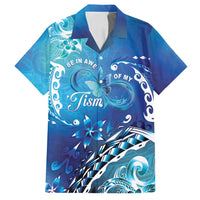 Polynesia Autism Awareness Family Matching Puletasi and Hawaiian Shirt Be In Awe Of My 'Tism