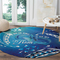 Polynesia Autism Awareness Round Carpet Be In Awe Of My 'Tism