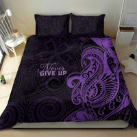 Lupus Warrior Bedding Set Never Give Up Polynesian Style