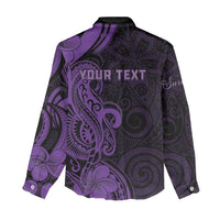Personalised Lupus Warrior Women Casual Shirt Never Give Up Polynesian Style