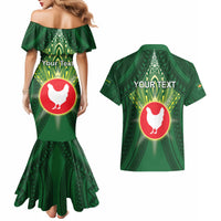 Personalized American Samoa Manu'a Cession Day Couples Matching Mermaid Dress and Hawaiian Shirt With Polynesian Pattern LT05 - Polynesian Pride