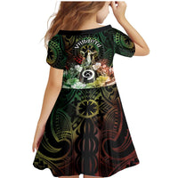 Vanuatu Happy Assumption Day Family Matching Mermaid Dress and Hawaiian Shirt