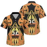 Personalised New Zealand Te Tairawhiti Family Matching Mermaid Dress and Hawaiian Shirt Maori Koru Pattern LT05 Son's Shirt Orange - Polynesian Pride
