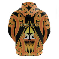 Personalised New Zealand Te Tairawhiti Zip Hoodie Maori Koru Pattern LT05 - Polynesian Pride
