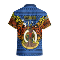Vanuatu Tafea Province Hawaiian Shirt Coat Of Arms And Namele Fern Polynesian Pattern LT05 - Polynesian Pride