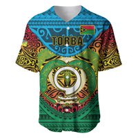 Personalized Vanuatu Torba Province Baseball Jersey Vanuatuan Coat Of Arms Polynesian Pattern LT05 Green - Polynesian Pride