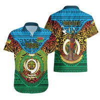 Personalized Vanuatu Torba Province Hawaiian Shirt Vanuatuan Coat Of Arms Polynesian Pattern LT05 - Polynesian Pride