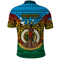 Personalized Vanuatu Torba Province Polo Shirt Vanuatuan Coat Of Arms Polynesian Pattern LT05 - Polynesian Pride