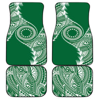 Cook Islands Gospel Day Car Mats Green Tribal Curves