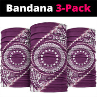 Cook Islands Gospel Day Neck Gaiter Maroon Tribal Curves