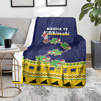 Tokelau Christmas Blanket Tokelauan Turtle Santa Sleigh