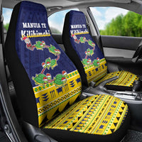 Tokelau Christmas Car Seat Cover Tokelauan Turtle Santa Sleigh LT05 - Polynesian Pride