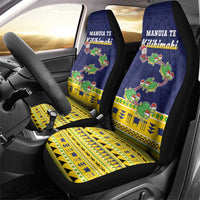 Tokelau Christmas Car Seat Cover Tokelauan Turtle Santa Sleigh LT05 - Polynesian Pride