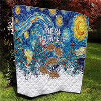 New Zealand Christmas Quilt Kiwis Santa Sleigh Starry Night Style LT05 - Polynesian Pride