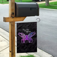 Pancreatic Cancer Awareness Garden Flag Keep Calm And Fight On Polynesian Pattern LT05 - Polynesian Pride