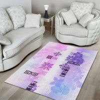 Hawaiian Quilt Area Rug Vintage Pattern Galaxy LT05 - Polynesian Pride
