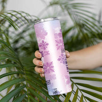 Hawaiian Quilt Skinny Tumbler Vintage Pattern Galaxy LT05 - Polynesian Pride
