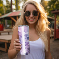 Hawaiian Quilt Skinny Tumbler Vintage Pattern Galaxy LT05 - Polynesian Pride