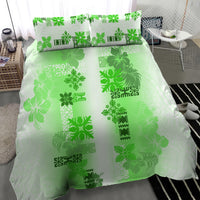 Hawaiian Quilt Bedding Set Vintage Pattern Green LT05 - Polynesian Pride