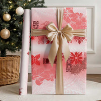 Hawaiian Quilt Wrapping Paper Vintage Pattern Red - Polynesian Pride