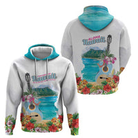 Aloha Hawaii Waikiki Beach Landscape Zip Hoodie