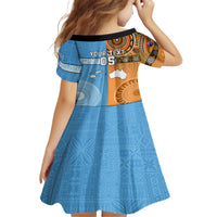 Custom Fiji Tapa And Australia Aboriginal Together Family Matching Off Shoulder Short Dress and Hawaiian Shirt LT05 - Polynesian Pride