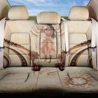 Tonga Women's Day Back Car Seat Cover With Polynesian Pattern LT05 One Size Beige - Polynesian Pride