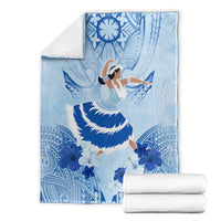 Cook Islands Women's Day Blanket With Polynesian Pattern