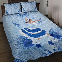Cook Islands Women's Day Quilt Bed Set With Polynesian Pattern